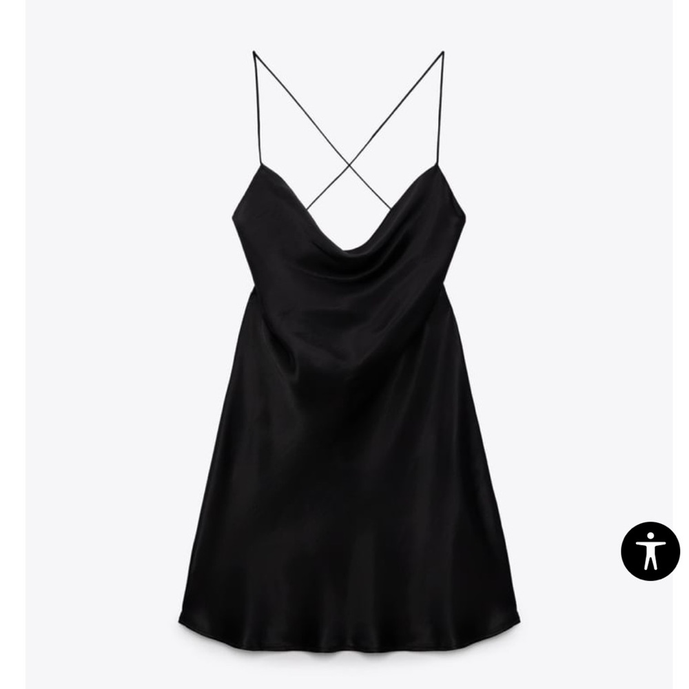 ZARA SATIN MINI DRESS